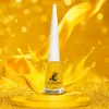Yellow nail polish bottle, acrylic frosted bottle body, 30ml special storage container for nail art Specification image
